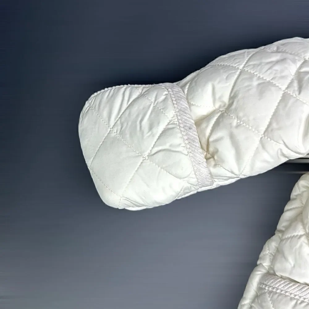 Ralph Lauren Quilted White Baby  Snowsuit Puffer Jumper One-peace Size 6M